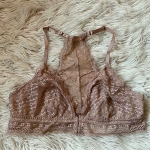 Victorias Secret Lace bra t back taupe beige nude